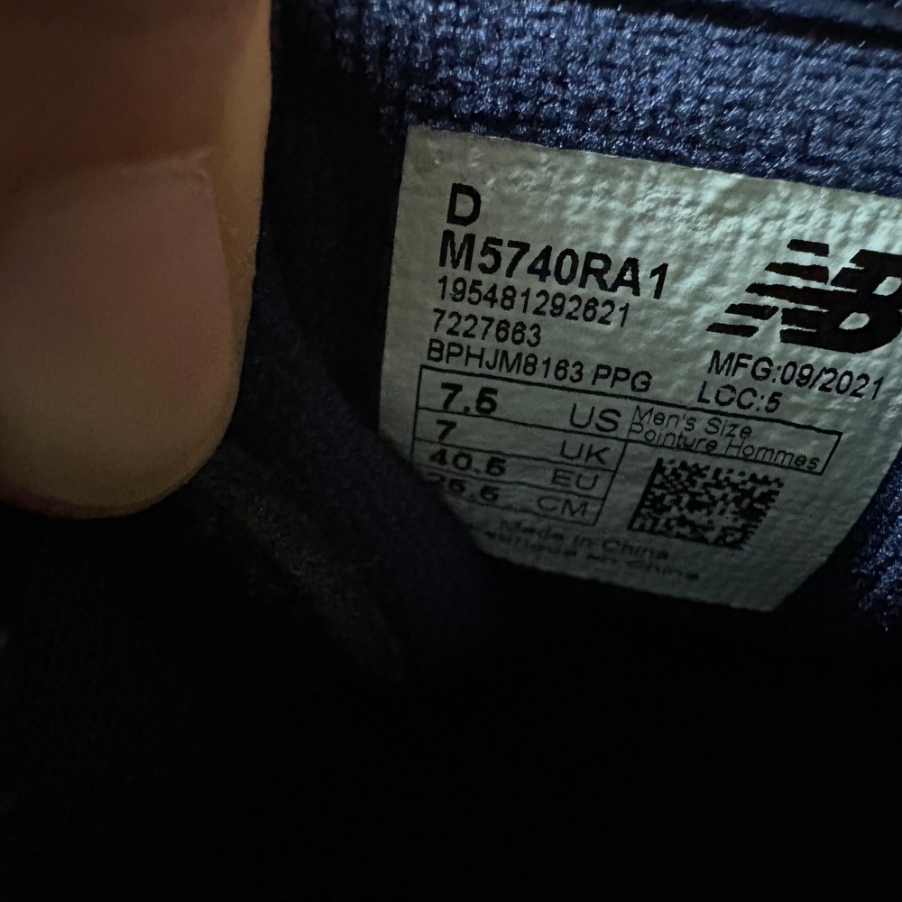 New Balance 57/40 Sneakers W9.5/M7.5 Color Navy - Picture 5 of 5